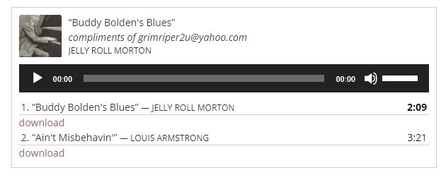 Modified playlist template